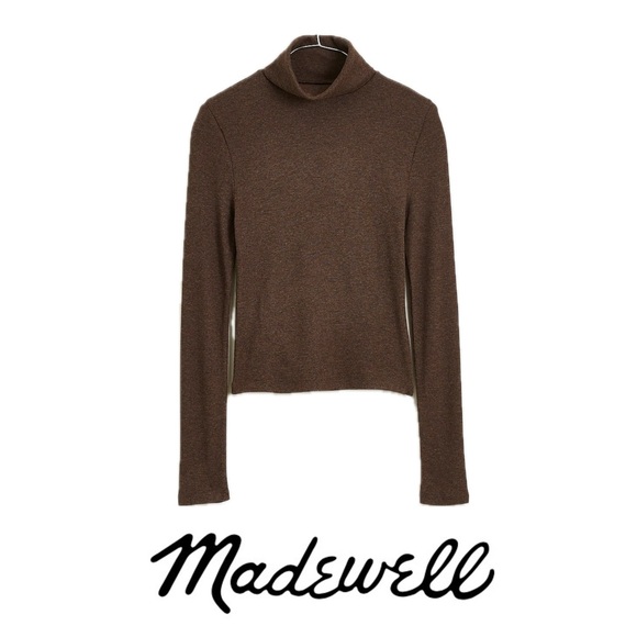 Madewell Sweaters - 🆕 Madewell brown Turtleneck women’s size small
